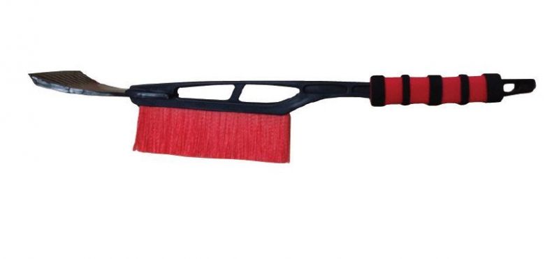 купить Щетка для снега со скребком AVS WB-6301 53см мягкая ручка, расщепленная щетина с доставкой