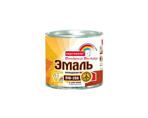 купить Эмаль ПФ-266 для пола красно-коричневая 1,9кг.Радуга                                                 с доставкой