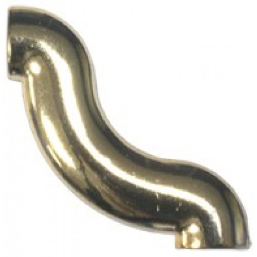 купить Декоративный S-элемент 7*2 угол-змейка  золото                                                       с доставкой