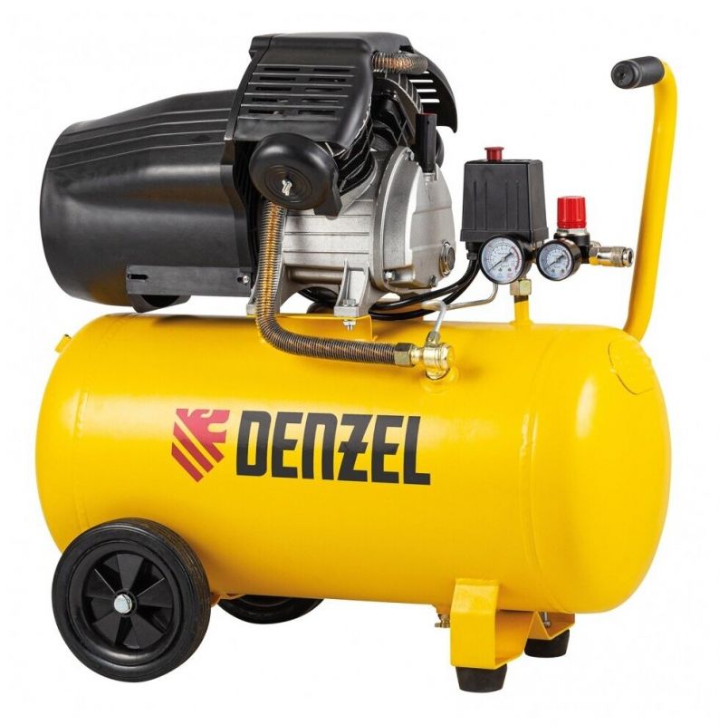купить Компрессор пневмат.Denzel DCV2200/50 2,2 кВт,50 л, 380 л/мин. с доставкой