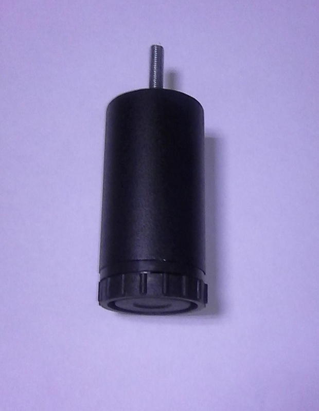 купить Опора мебельная регулируемая D51 Н100мм с резьбой М8, черный муар                                    с доставкой