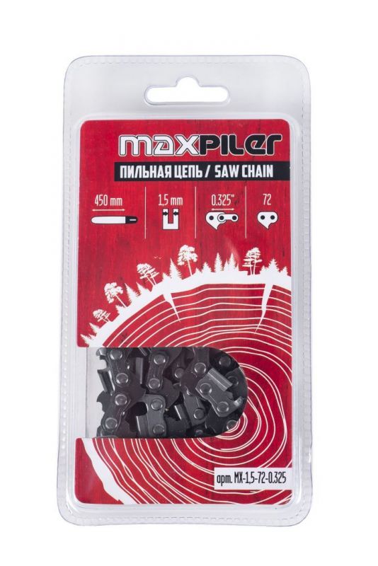 купить Цепь пильная MaxPiler 18"-1,5-72-0,325 (450мм/18" 0,325, 1,5мм, 72зв (PIT GCS52-D1, GCS52-C2) с доставкой