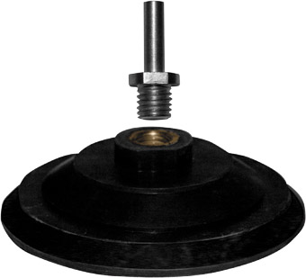 купить Опорная тарелка на липучке 125мм гайка М14 резиновая основа FIT с доставкой