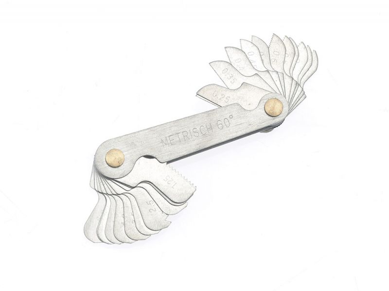 купить Шаблон для определения шага метрич.резьбы 0,25-6,00мм и трубной резьбы 27,28TPI Дело Техники          с доставкой