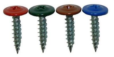 купить Саморез с прессшайбой, 4,2х32 острый RAL 5005 насыщенно-синий                                        с доставкой