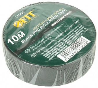 купить Изолента FIT PVC 19х0,13мм (-20*) 10м черная                                                         с доставкой