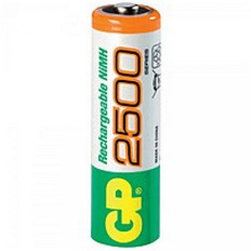 купить Батарейка аккумуляторная R6-2500mAh  GP (NiMh) с доставкой