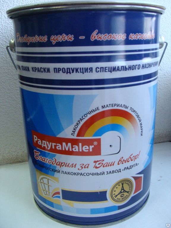 купить Эмаль ПФ-115  синяя  6,0кг   Радуга                                                                  с доставкой