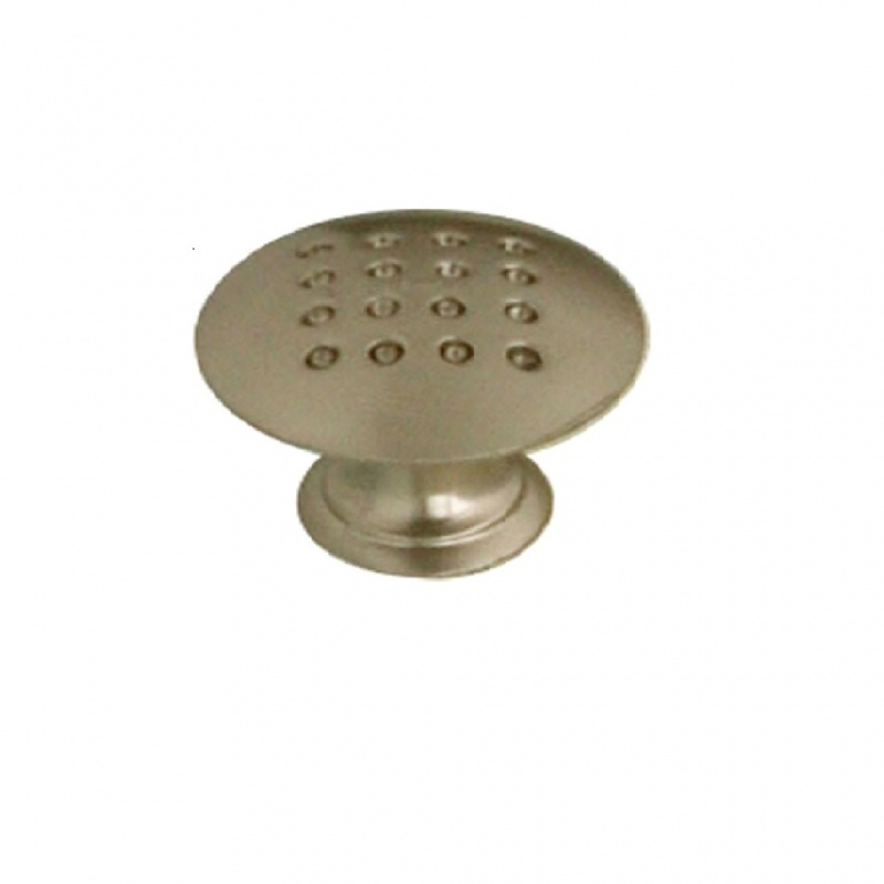 купить Ручка мебельная кнопка SOLLER 507 сатин д=30мм 128-053                                               с доставкой