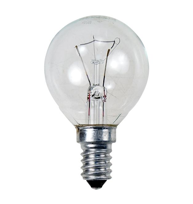 купить Лампа накаливания Е14 Космос шарик 40W прозрачная                                                    с доставкой