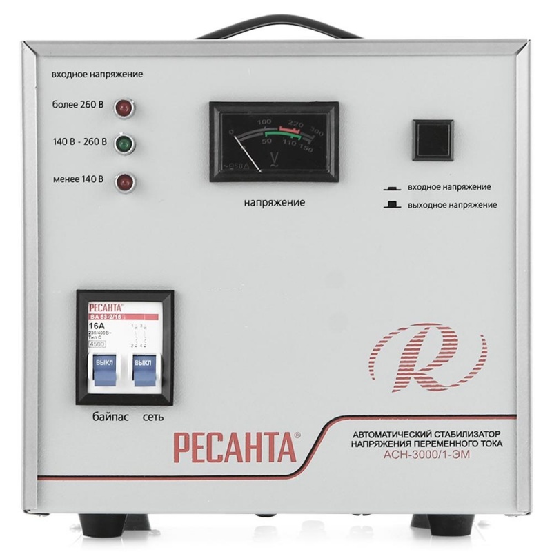купить Стабилизатор напряжения РЕСАНТА АСН- 3000/1-ЭМ                                                       с доставкой