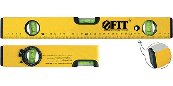 купить Уровень FIT"Стайл"1200мм,3г/л,профи,желтый                                                           с доставкой