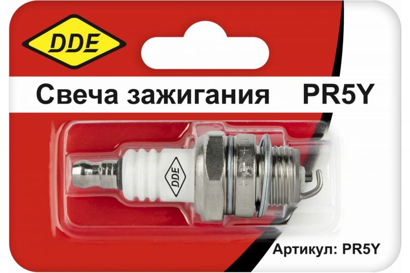купить Свеча зажигания DDE-PR5Y (Champion RCJ6Y, Bosch WSR5F, NGK BPMR8A) бензопилы, триммеры, мотобуры с доставкой