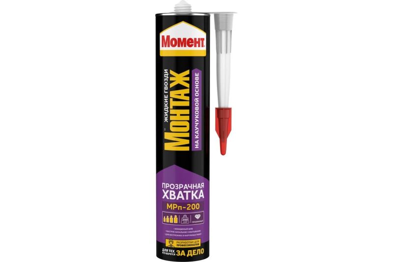 купить Клей  Момент Монтаж Прозрачная хватка МРп-200 290г с доставкой