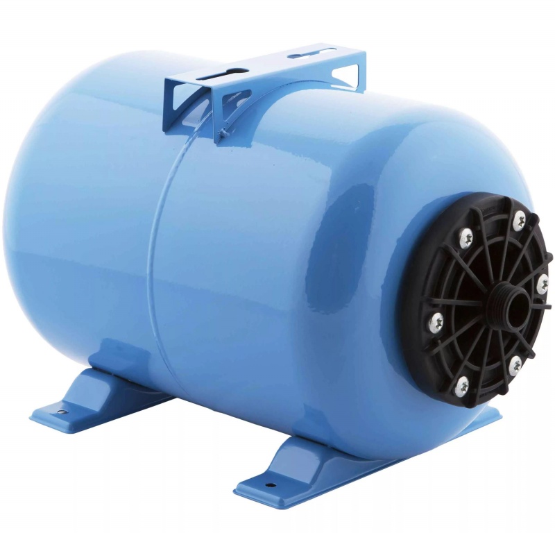 купить Гидроаккумулятор 24л горизонтальный синий с доставкой