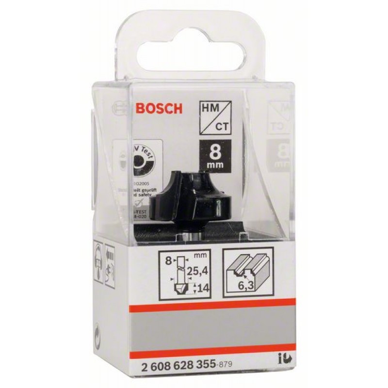 купить Фреза Bosch профильная E с2лезв. 8/25,4/6,3/14,3                                                     с доставкой