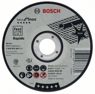 купить Круг отрезной Bosch 125х0,8х22 по металлу Best (2.608.603.488) с доставкой