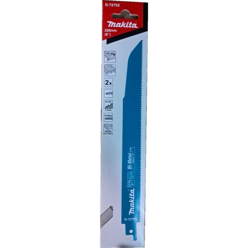 купить Полотно для сабельной пилы Makita D-72752 228х1,25х10TPI по дереву с гвоздями с доставкой