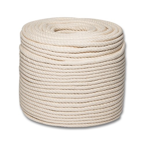 купить Веревка ХБ крученая 3-прядная Д14мм х44м                                                             с доставкой