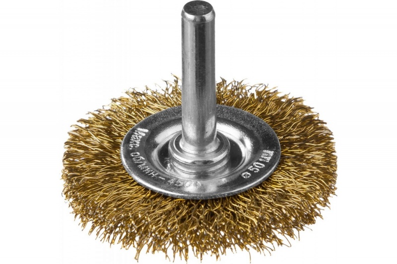 купить Корщетка для дрели "колесо" латунированная сталь  60мм Matrix с доставкой