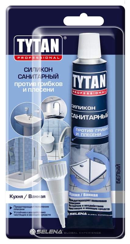 купить Герметик силиконовый TYTAN  85мл Санитарный Прозрачный с доставкой