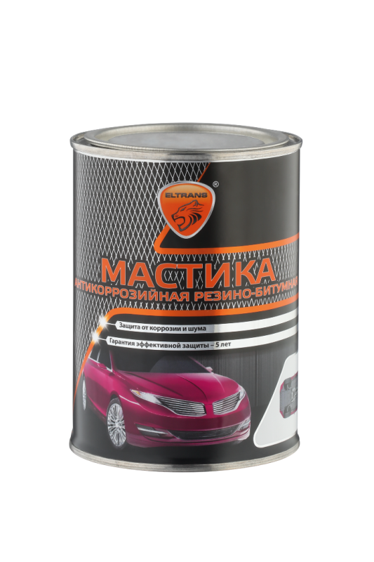 купить Мастика БПМ-3 противошумная, резино-битумная (банка) 1,0кг Элтранс с доставкой