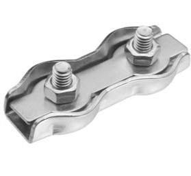 купить Зажим троса двойной  2мм оцинк. DUPLEX                                                               с доставкой