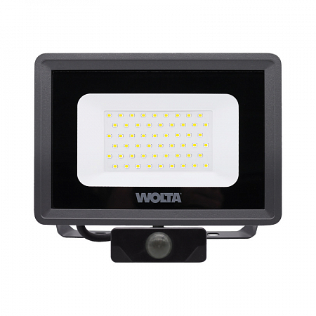 купить Прожектор светодиодный Wolta WFL-06  50Вт  датчик,5700К IP65 4500Лм серый с доставкой