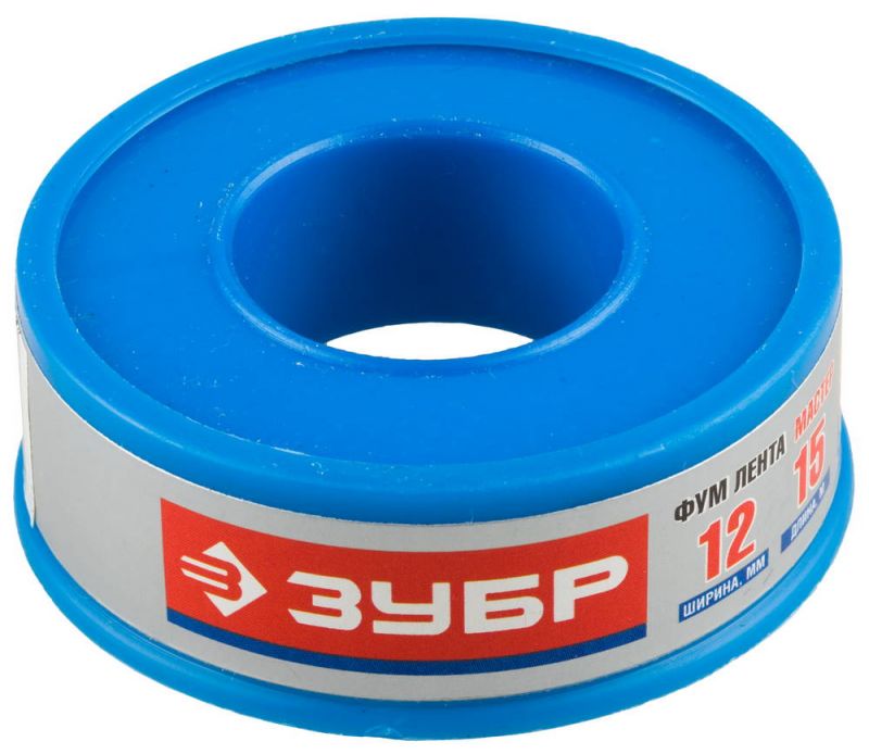 купить Лента ФУМ 0,1мм*12мм*15м,плот.0,16г/см3 Зубр "Эксперт" арт.12373-12-016 с доставкой