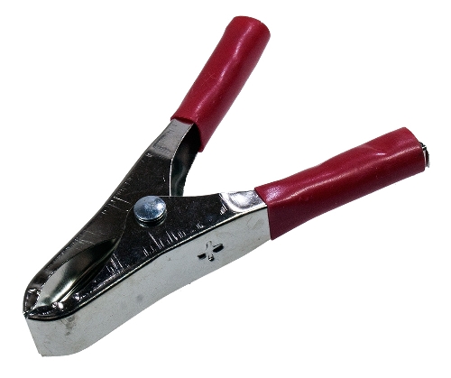 купить Зажим "крокодил"   15А  75мм красный                                                                   с доставкой