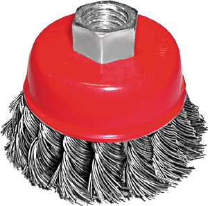 купить Корщетка для УШМ "чашка" витая стальная проволока  65мм/М14 FIT Профи  с доставкой