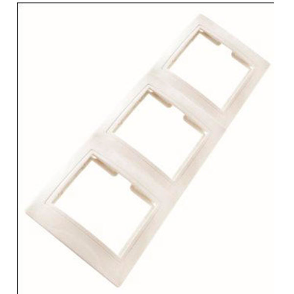 купить Рамка TDM Таймыр белая 3х-местная                                                                    с доставкой