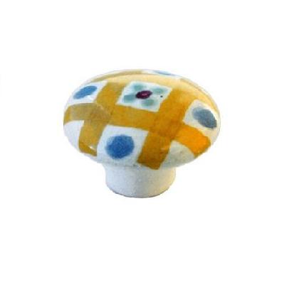 купить Ручка мебельная кнопка ОФК732 С051 белый 53                                                          с доставкой