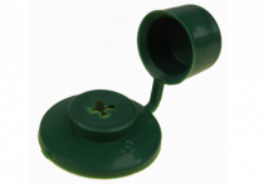 купить Заглушка (шайба с колпачком) зеленая                                                                 с доставкой