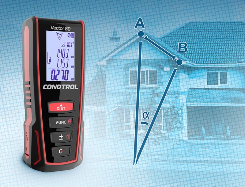 купить Лазерный дальномер CONDTROL Vector 80 с доставкой