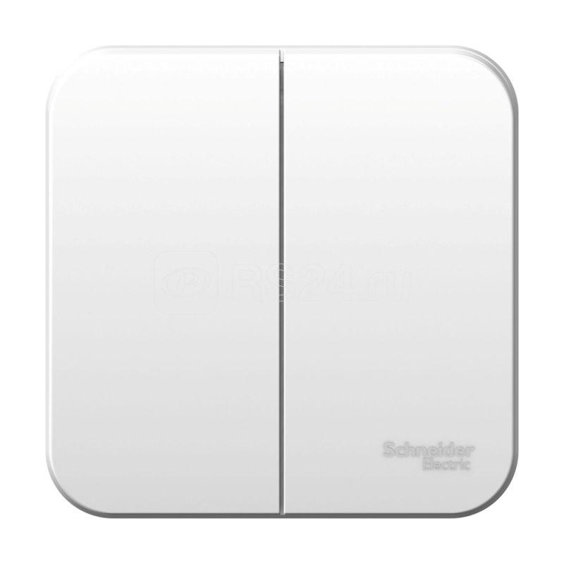 купить Выключатель накладной Schneider Electric Blanca 2-ОП 10A белый  с доставкой