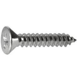 купить Саморез нерж.сталь 6,3х38  DIN7982 Z A2 потай                                                        с доставкой