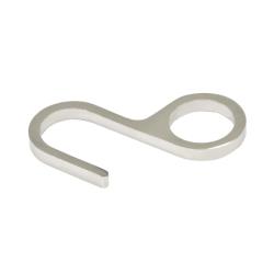 купить Крючок для рейлинга 16мм  одинарный, несъёмный, хром с доставкой