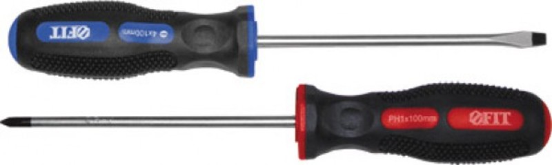 купить Отвертка FIT "Универсал" 5*150 "шлиц" антискольз.ручка                                               с доставкой
