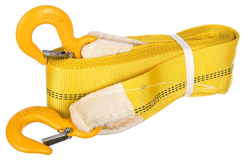 купить Трос буксировочный 16т L=8м 60мм крюк-крюк (2 слоя) СТРОП-ПРО с доставкой