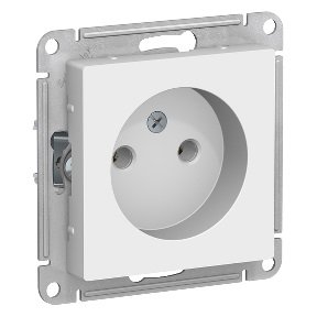 купить Розетка Schneider Electric Atlas (модуль) 1-ая белый без заземления  ATN000141 с доставкой