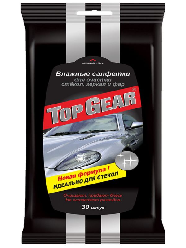 купить Салфетки влажные Top Gear  №30 для стекол с доставкой