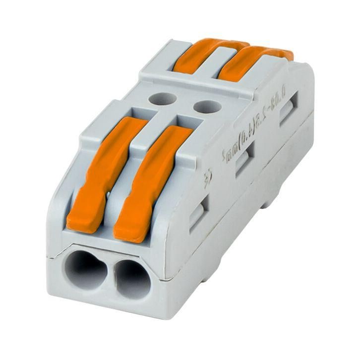 купить Клемма соединительная проходная рычажковая 2х(0.08-4мм) с доставкой