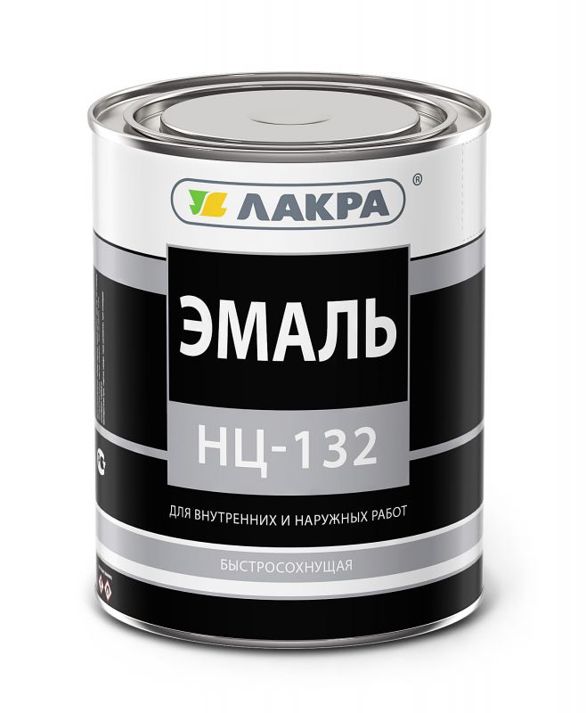 купить Эмаль НЦ- 132 белая  0,7кг  Лакра с доставкой