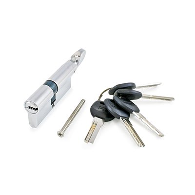 купить Механизм цилиндровый Аллюр HD-FG 80-5K СР(30х10х40G) хром, ключ-вертушка                             с доставкой