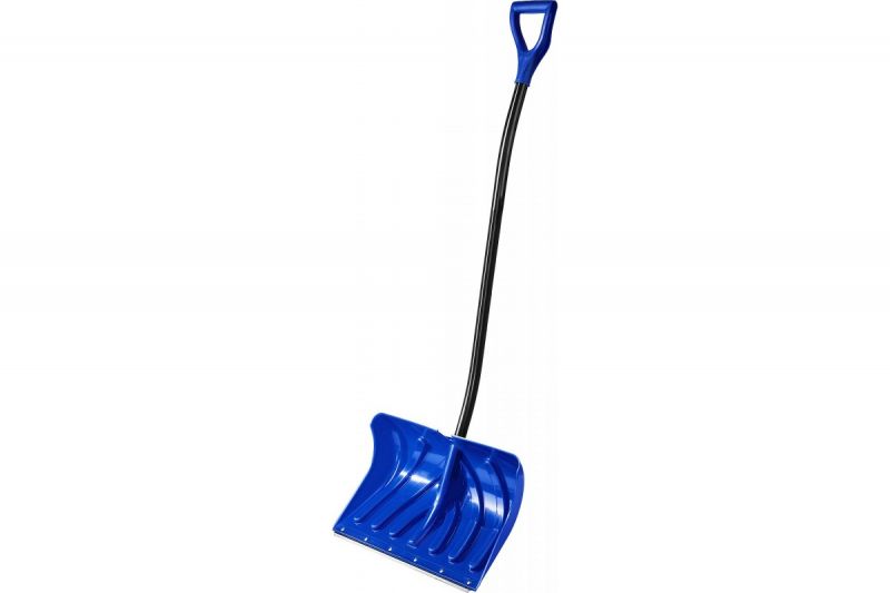 купить Лопата снеговая 500мм Зубр Сибирь алюминиевый черенок, пластиковый ковш, стальная планка с доставкой