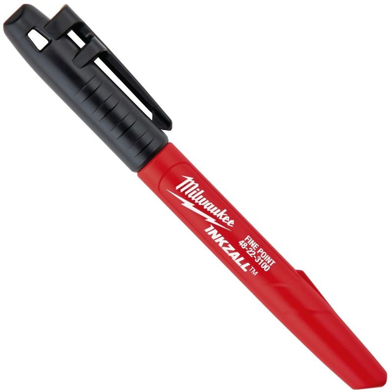 купить Маркер перманентный Milwaukee INKZALL черный, тонкий с доставкой