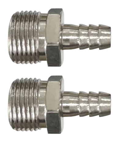 купить Адаптер-соединитель FIT "елочка" 10мм внешняя резьба 1/4", 2 шт. с доставкой