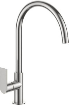 купить Смеситель для кухни AquaKratos АК77906 25мм на гайке/гусак h-264мм, шпилька, нерж. с доставкой