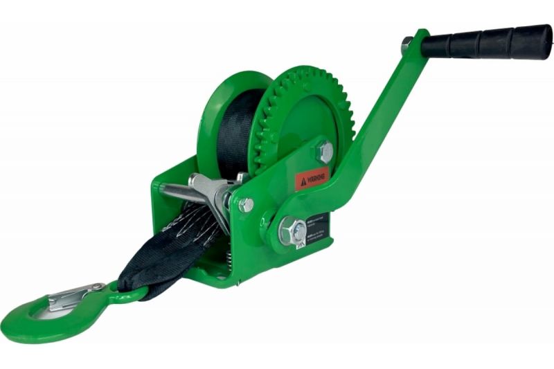 купить Лебедка ручная барабанная HITCH HW700  700кг, лента 10м с доставкой